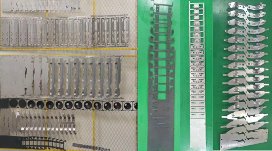 Stamping strip display-continuous die strip