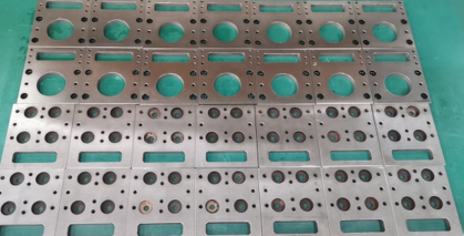 Agricultural machinery parts stamping and welding assembly
